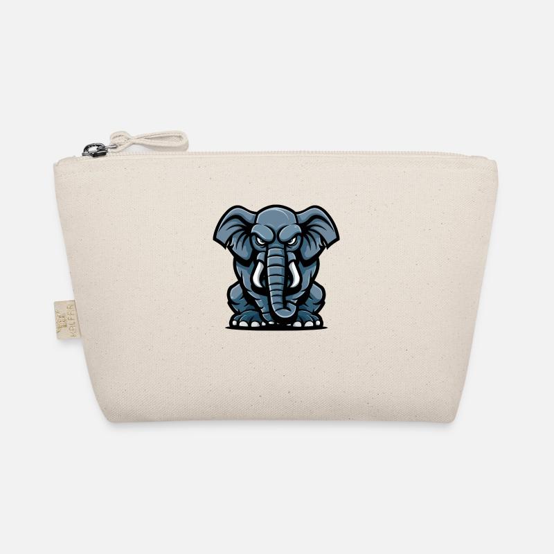 Elefant Comic - Bio-Täschchen - Natur