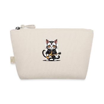 Cat Rocker Katze HardRock Geschenk - Bio-Täschchen - Natur - Vorne