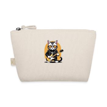 Cat Rocker Katze HardRock Geschenk - Bio-Täschchen - Natur - Vorne