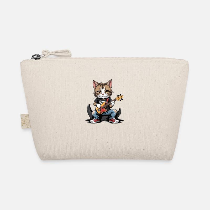 Cat Rocker Katze HardRock Geschenk Bio-Täschchen