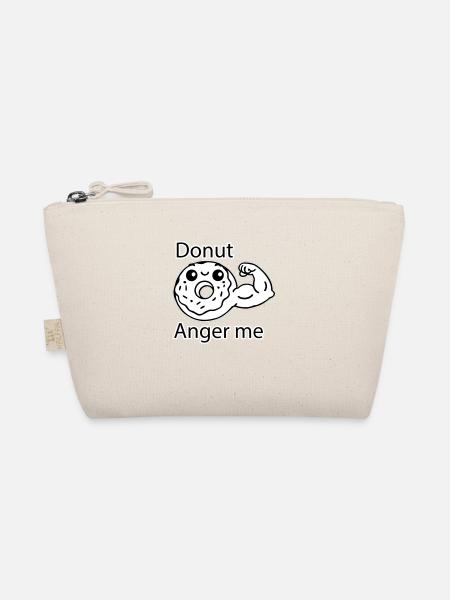 Süßer Donut - Donut Anger Me Design - Bio-Täschchen - Natur - Vorne
