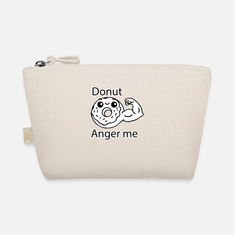 Cute donut - donut anger me design Organic Pouch