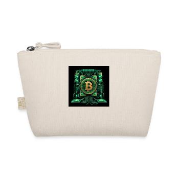 Bitcoin Krypto Crypto to the Moon Geschenk Tresor - Bio-Täschchen - Natur - Vorne