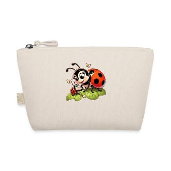 Ladybug mother plays with child - Organic Pouch - nature - Front