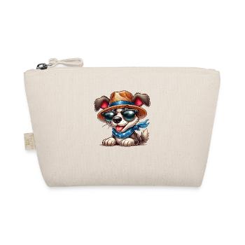 Chien avec un chapeau et des lunettes de soleil - Trousse biologique - nature - Devant