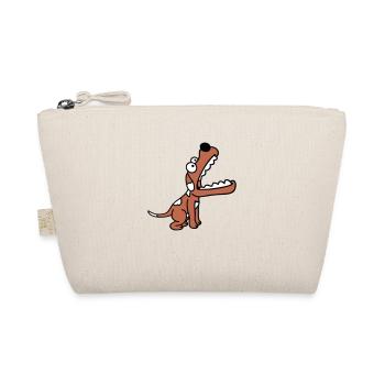 Dog Big Mouth Snout Hunger Looking Up - Organic Pouch - nature - Front