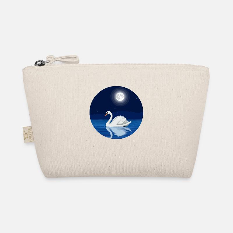 Schwan bei Vollmond Bio-Täschchen
