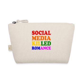 social media killed romance - Bio-Täschchen - Natur - Vorne