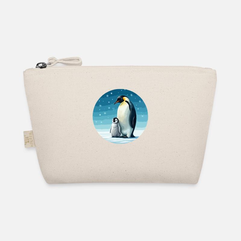 Kaiserpinguin mit Kind Bio-Täschchen
