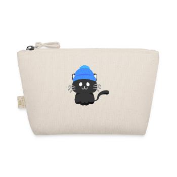 Charming Flat Feline - Organic Pouch - nature - Front