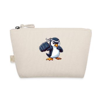 Cool Cartoon Penguin Karate Martial Arts - Organic Pouch - nature - Front