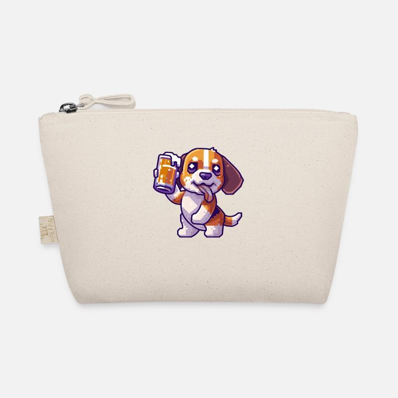 Beagle Dogs Pixel Beer Organic Pouch