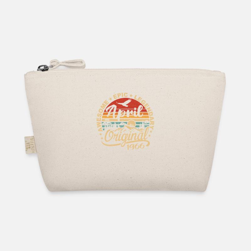 April 1966 Birthday Gift, Born in April 1966 Organic Pouch