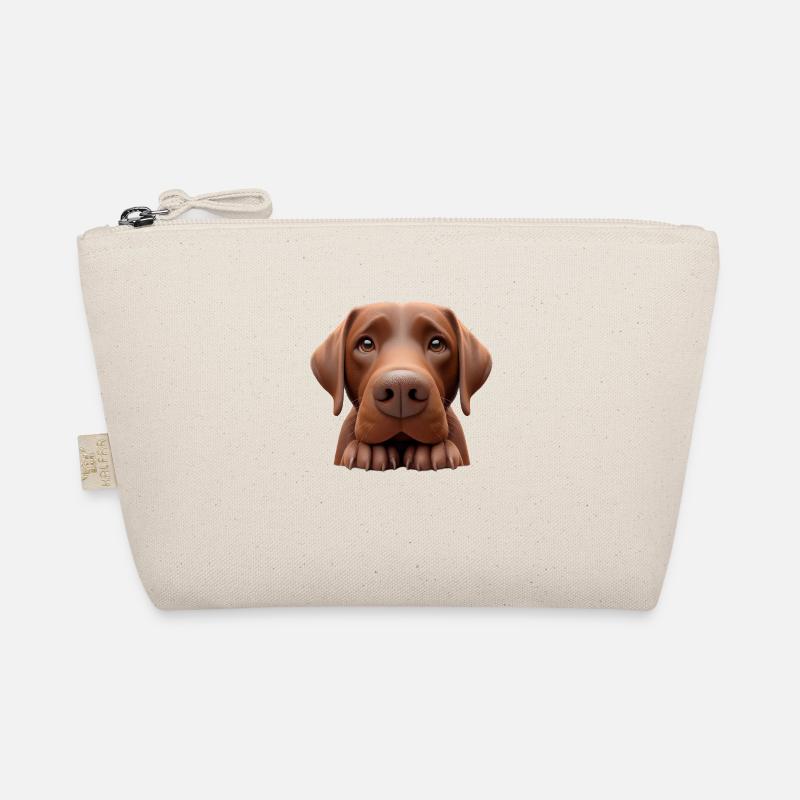Tête de chien 2 marron Trousse biologique