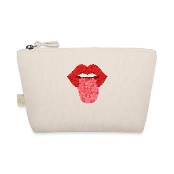 Flower Lips - Organic Pouch - nature - Front