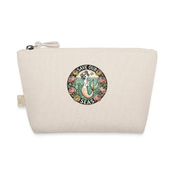 Save our seas vintage mermaid - Organic Pouch - nature - Front