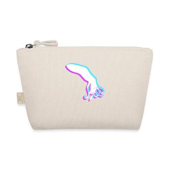 Octopus 3D Illusion Design Cool Blue Red Cyan Pink - Organic Pouch - nature - Front