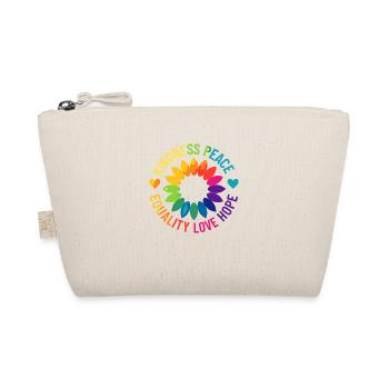 Kindness Peace Equality Love Hope - Organic Pouch - nature - Front