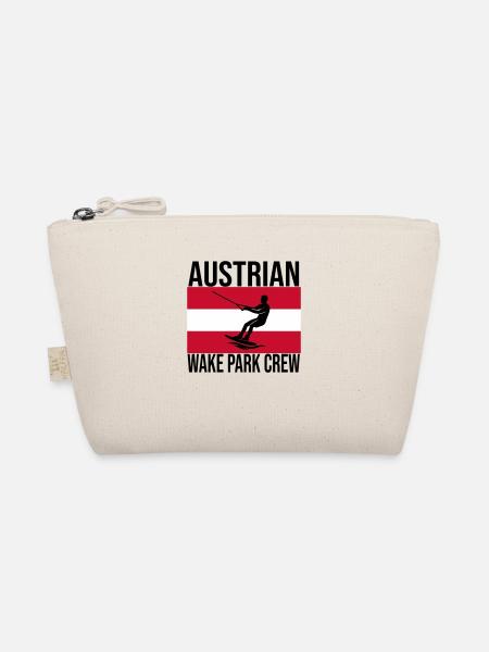 Austrian Wake Crew Wakeboard Shirt - Organic Pouch - nature - Front
