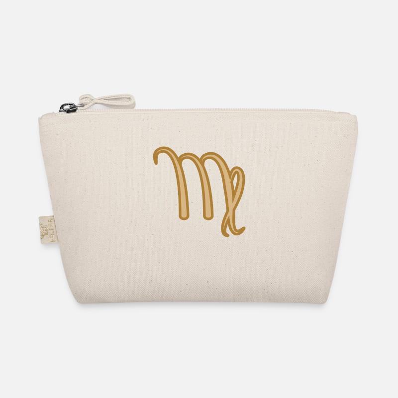 Symbole du zodiaque Vierge Deux Tons Doré Trousse biologique