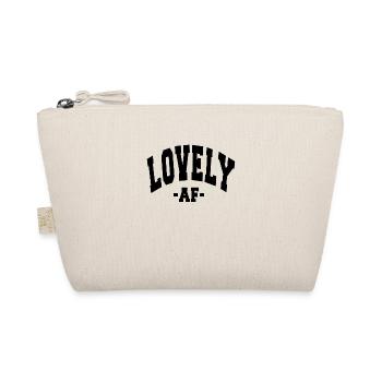 LOVELY AF VALENTINE'S DAY TAG SPRUCH MÄNNER FRAUEN - Bio-Täschchen - Natur - Vorne