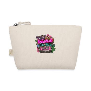 Kassetten retro style - buntes vintage Motiv - Bio-Täschchen - Natur - Vorne