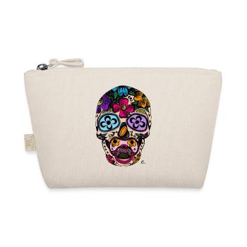 Tête de mort mexicaine couleur - Trousse biologique - nature - Devant