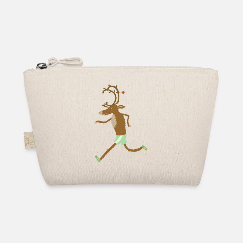 running reindeer - Organic Pouch - nature