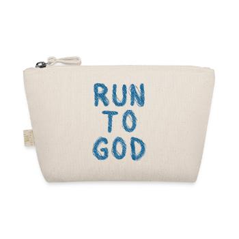 Run to god - Bio-Täschchen - Natur - Vorne