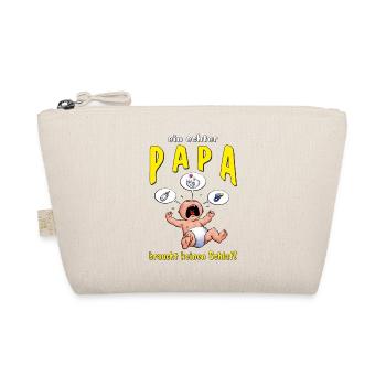 CD - ein echter Papa braucht keinen Schlaf - - - Bio-Täschchen - Natur - Vorne
