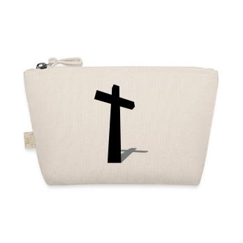 Christian Cross Shade 2c - Organic Pouch - nature - Front