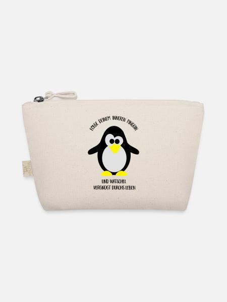 Pinguin - Bio-Täschchen - Natur