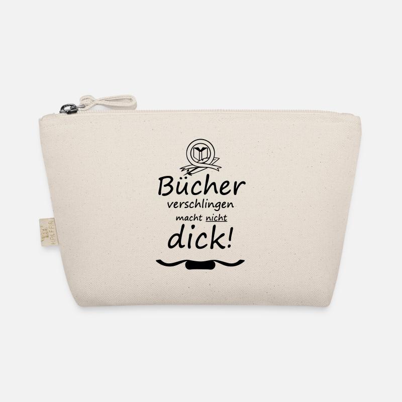 Bücher Spruch Buch Lesen Leser Geschenk - Bio-Täschchen - Natur