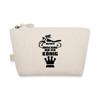 Motorrad Spruch Biker Motorradfahrer Geschenk - Bio-Täschchen - Natur - Vorne