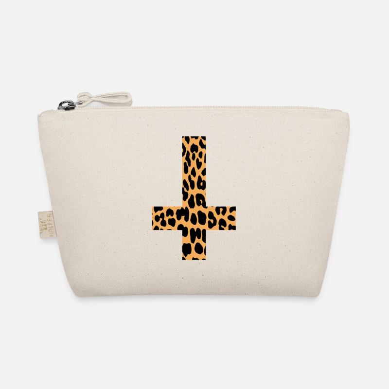 Leopard Inverted Cross Organic Pouch
