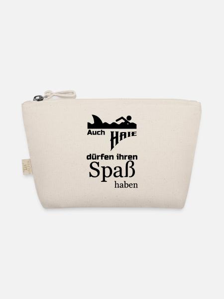 Haie dürfen Spaß haben Geschenk - Bio-Täschchen - Natur