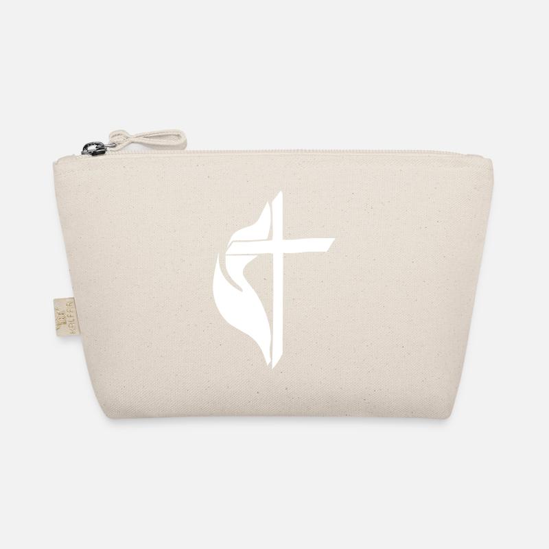 Christliches Kreuz - Bio-Täschchen - Natur