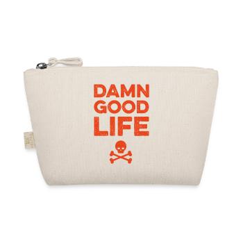 Damn good life - geiles Leben Festival - orange - Bio-Täschchen - Natur - Vorne