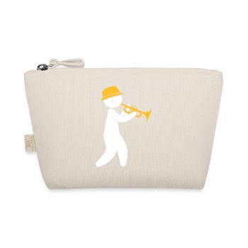 A Jazz Musician Plays The Trumpet - Organic Pouch - nature - Front