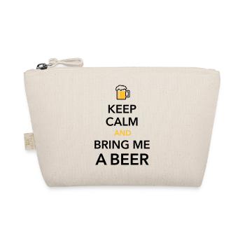 Keep calm bring me a Beer Biergarten durstig Grill - Bio-Täschchen - Natur - Vorne