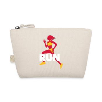 Running T-Shirt - Workout - Fitness - Organic Pouch - nature - Front