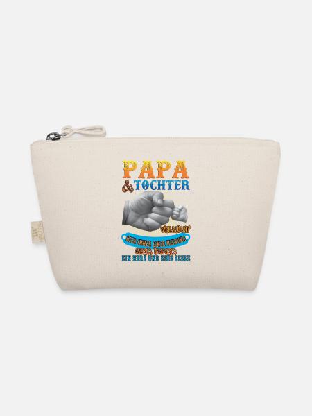 papa und tochter - Bio-Täschchen - Natur