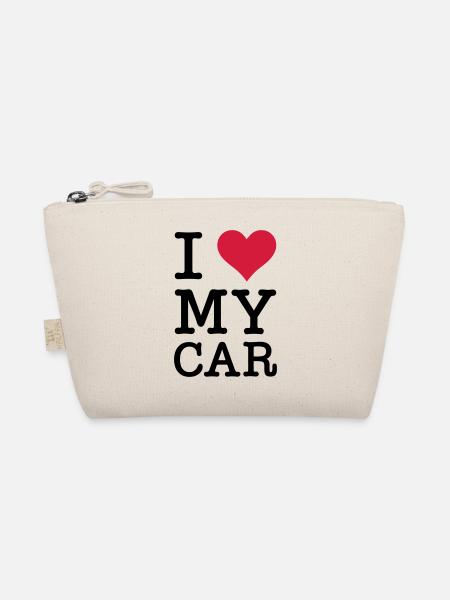 I Love My Car - Organic Pouch - nature - Front
