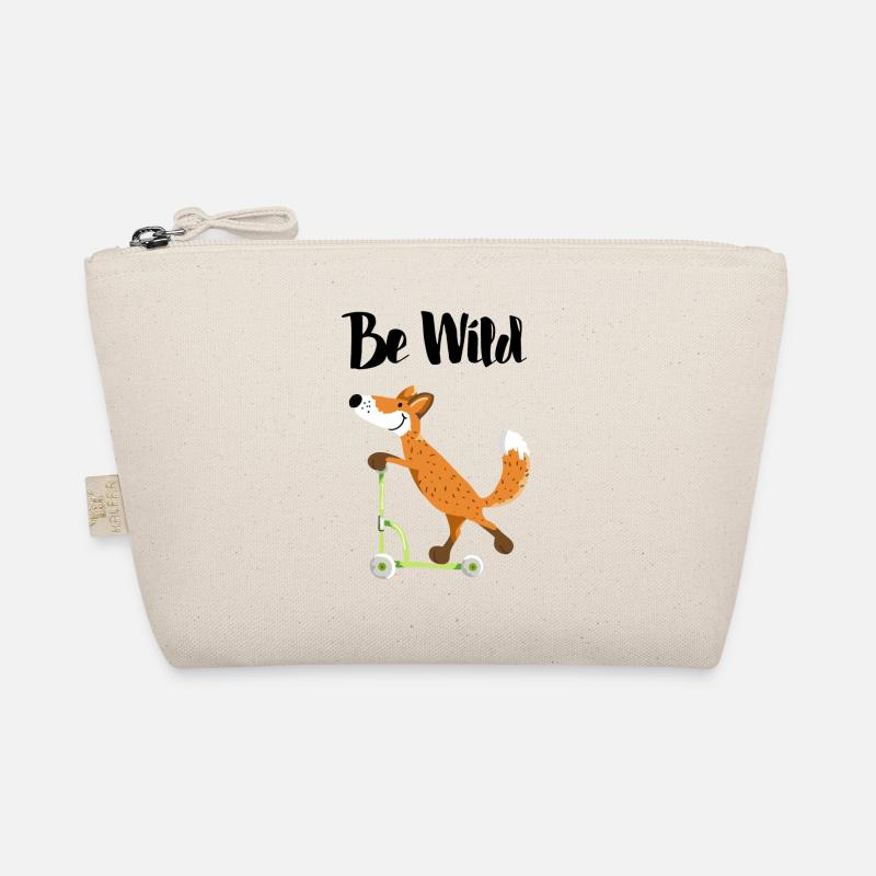 Be Wild Fuchs mit seinem Roller - Kinder - Lustig Bio-Täschchen