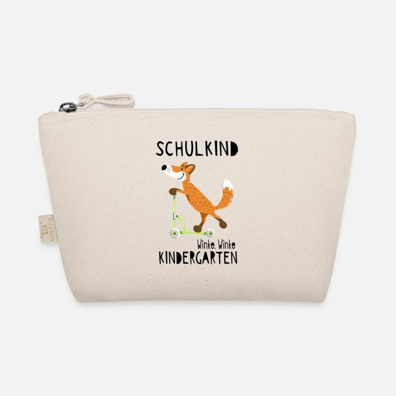 Schulkind und winke Kindergarten - Einschulung Bio-Täschchen