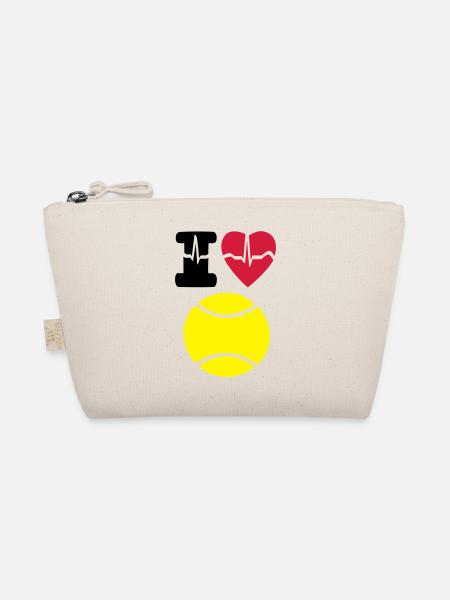 Ich Liebe Tennis - Bio-Täschchen - Natur - Vorne