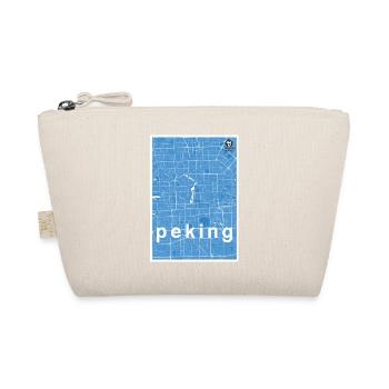 Beijing hipster city map blue - Organic Pouch - nature - Front