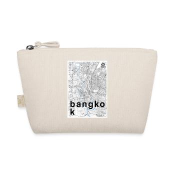 Bangkok Hipster Stadt Karte schwarz weiß - Bio-Täschchen - Natur - Vorne