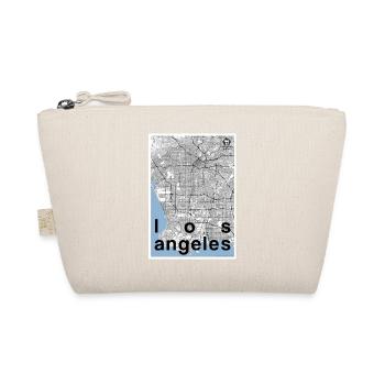 Los Angeles hipster city map black white - Organic Pouch - nature - Front
