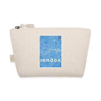 London hipster city map blue - Organic Pouch - nature - Front